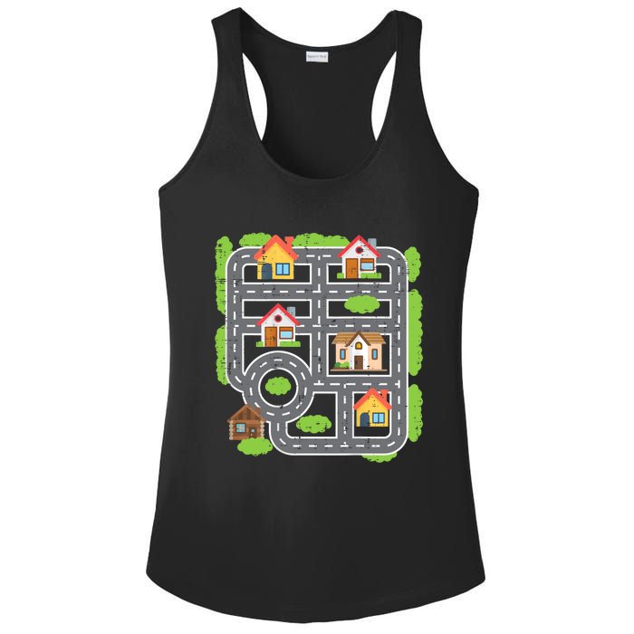 Play Cars On Daddys Back Fathers Day Gift Dad Massage Ladies PosiCharge Competitor Racerback Tank