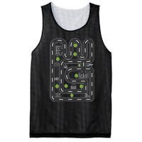 Play Cars On DadS Back Mat Road Car Race Track FatherS Day Mesh Reversible Basketball Jersey Tank