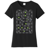 Play Cars On DadS Back Mat Road Car Race Track FatherS Day Women's T-Shirt