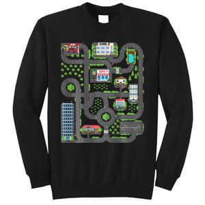 Play Cars On Dad Back Race Track Mat Fathers Day Sweatshirt