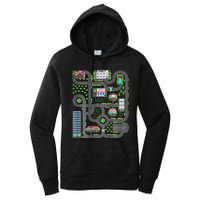 Play Cars On Dad Back Race Track Mat Fathers Day Women's Pullover Hoodie