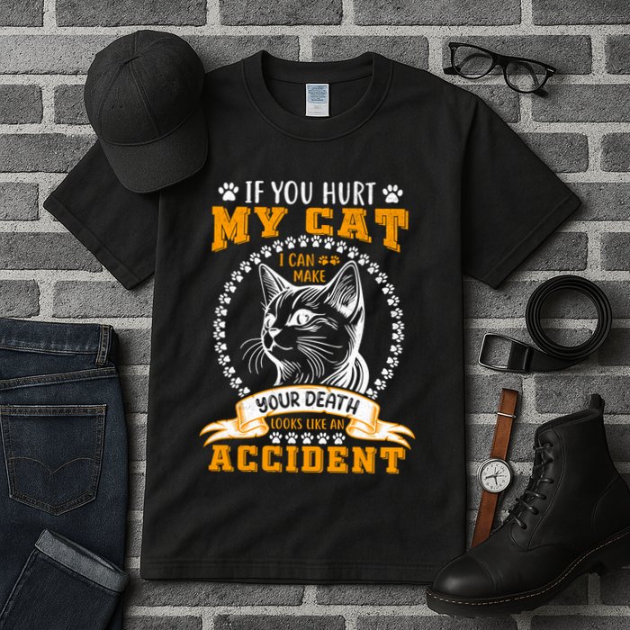 Protective Cat Owner Message Tall T-Shirt