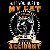 Protective Cat Owner Message Tall T-Shirt