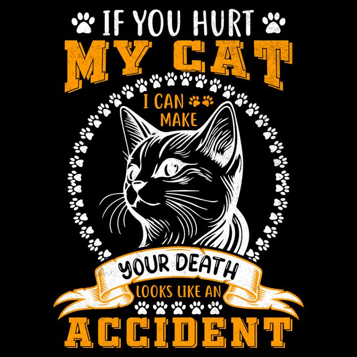 Protective Cat Owner Message Tall T-Shirt