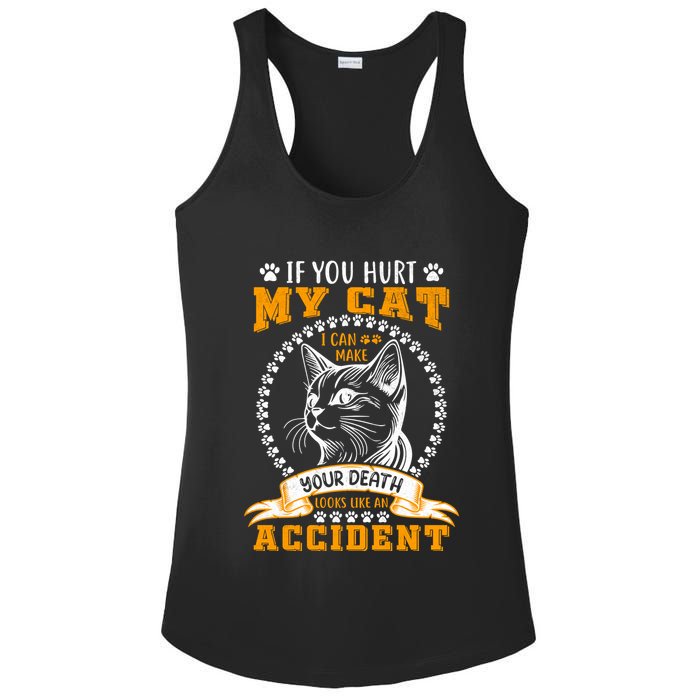 Protective Cat Owner Message Ladies PosiCharge Competitor Racerback Tank