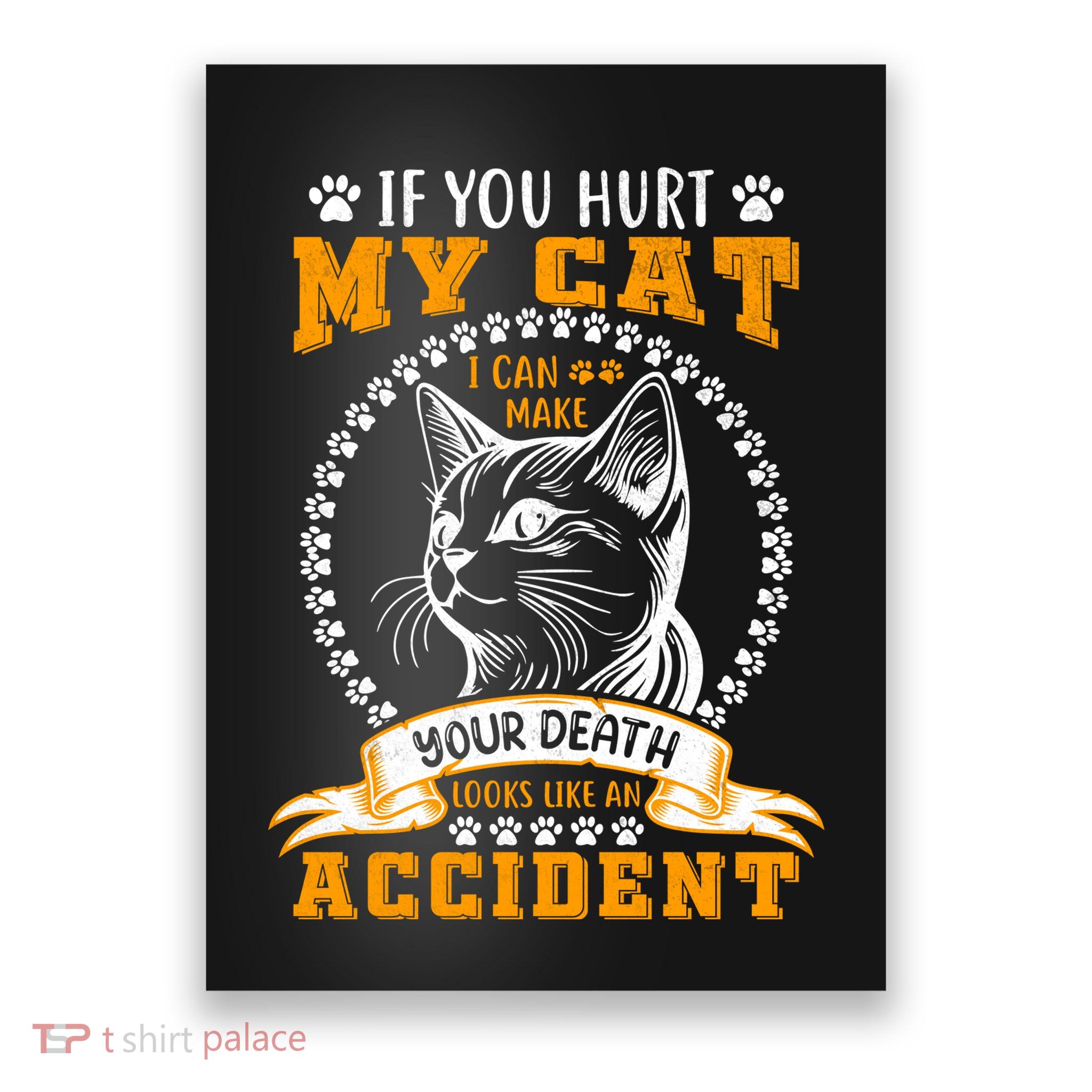 Protective Cat Owner Message Poster