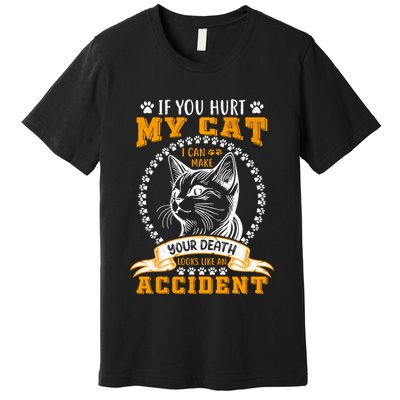 Protective Cat Owner Message Premium T-Shirt