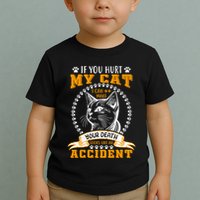 Protective Cat Owner Message Toddler T-Shirt