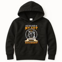Protective Cat Owner Message Kids Hoodie
