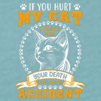 Protective Cat Owner Message Sueded Cloud Jersey T-Shirt