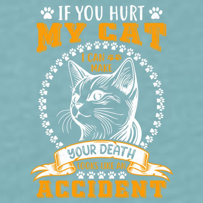 Protective Cat Owner Message Sueded Cloud Jersey T-Shirt
