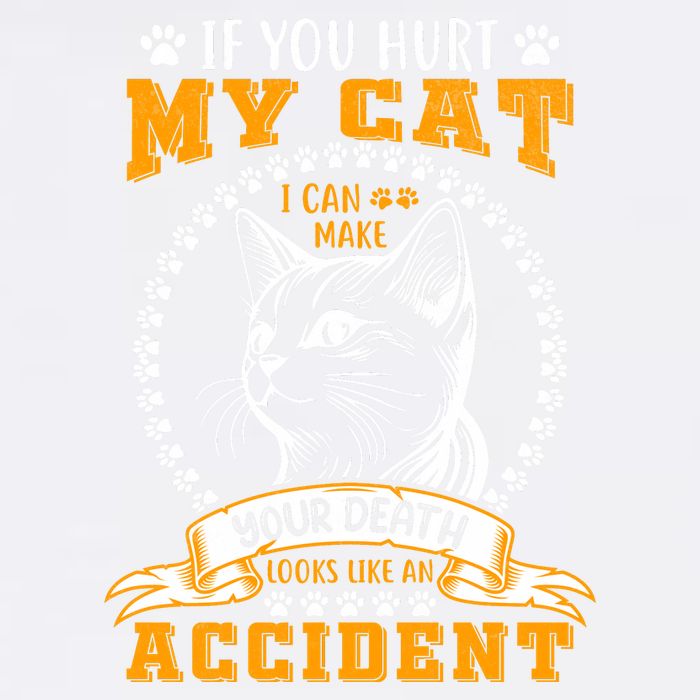 Protective Cat Owner Message Garment-Dyed Sweatshirt