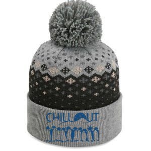 Penguins Chill Out The Baniff Cuffed Pom Beanie