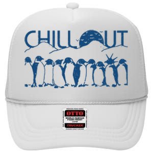 Penguins Chill Out High Crown Mesh Back Trucker Hat