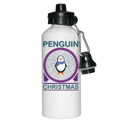 Penguin Christmas Aluminum Water Bottle 