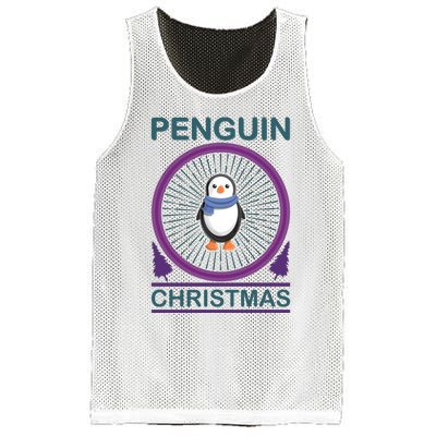 Penguin Christmas Mesh Reversible Basketball Jersey Tank