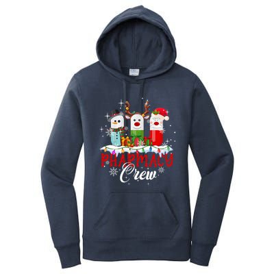 Pharmacy Crew Pharmacist Snow Reindeer Santa Pills Xmas Gift Women's Pullover Hoodie