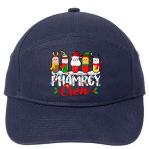 Pharmacy Crew Pharmacist Xmas Reindeer Technician Christmas Great Gift 7-Panel Snapback Hat