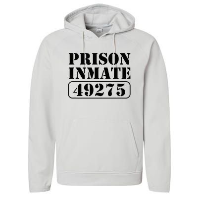 Prisoner Costume Prison Inmate County Jail Halloween Performance Fleece Hoodie