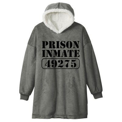 Prisoner Costume Prison Inmate County Jail Halloween Hooded Wearable Blanket