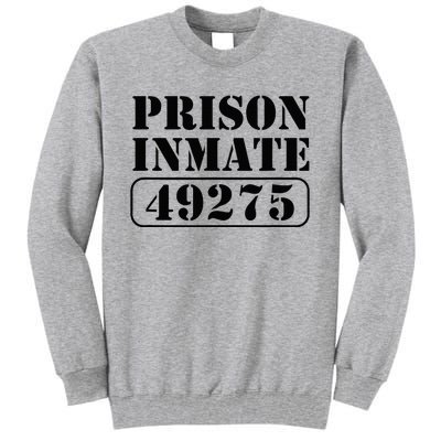 Prisoner Costume Prison Inmate County Jail Halloween Tall Sweatshirt