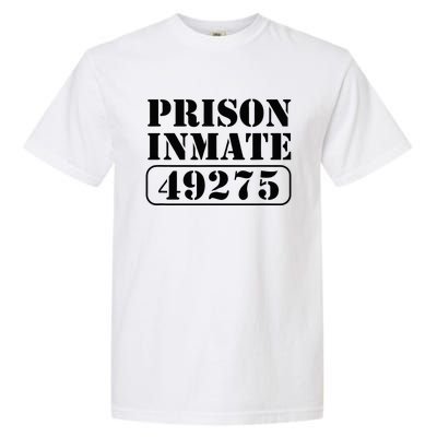 Prisoner Costume Prison Inmate County Jail Halloween Garment-Dyed Heavyweight T-Shirt