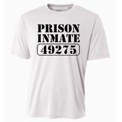 Prisoner Costume Prison Inmate County Jail Halloween Cooling Performance Crew T-Shirt