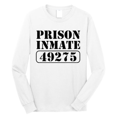 Prisoner Costume Prison Inmate County Jail Halloween Long Sleeve Shirt