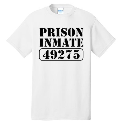 Prisoner Costume Prison Inmate County Jail Halloween Tall T-Shirt