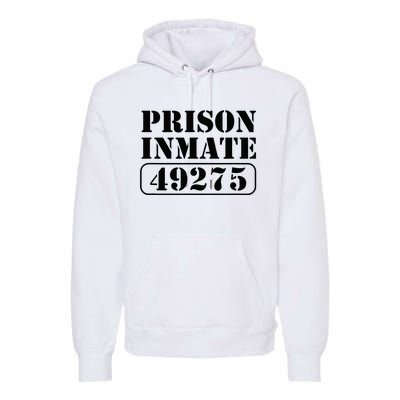 Prisoner Costume Prison Inmate County Jail Halloween Premium Hoodie