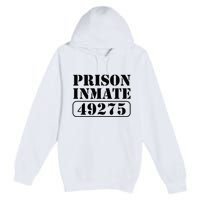 Prisoner Costume Prison Inmate County Jail Halloween Premium Pullover Hoodie