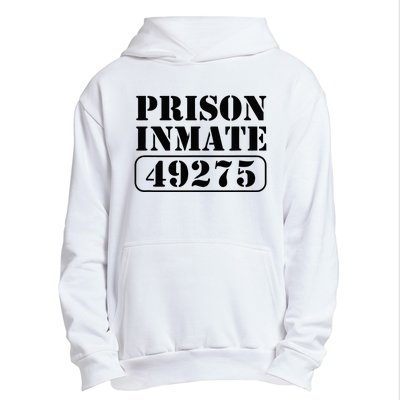 Prisoner Costume Prison Inmate County Jail Halloween Urban Pullover Hoodie