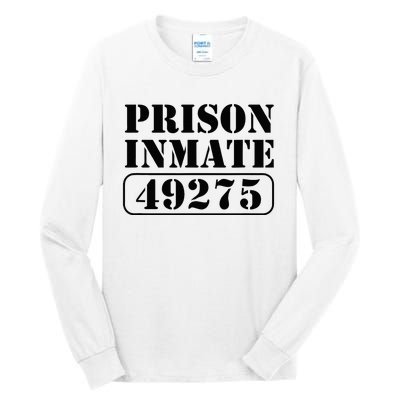 Prisoner Costume Prison Inmate County Jail Halloween Tall Long Sleeve T-Shirt