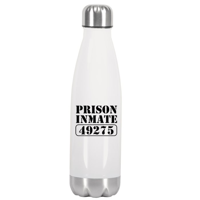 Prisoner Costume Prison Inmate County Jail Halloween Stainless Steel Insulated Water Bottle