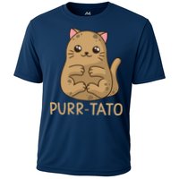 Purrtato Cat Potato Cat Lover Idaho Potatoes Cooling Performance Crew T-Shirt