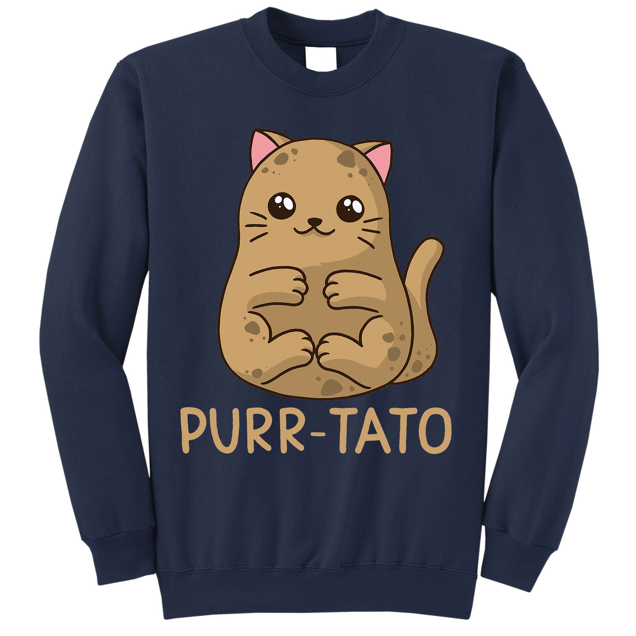 Purrtato Cat Potato Cat Lover Idaho Potatoes Sweatshirt