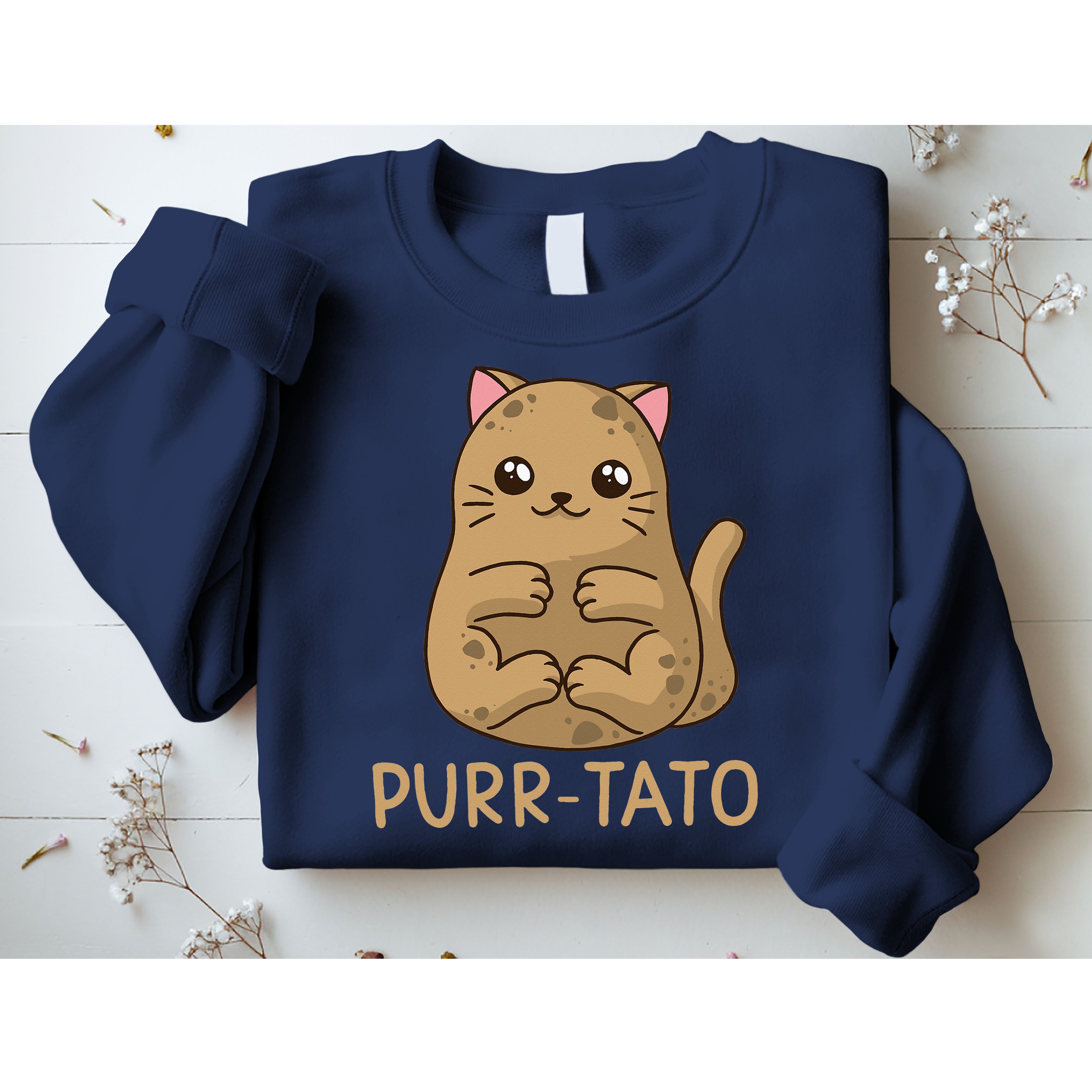 Purrtato Cat Potato Cat Lover Idaho Potatoes Sweatshirt