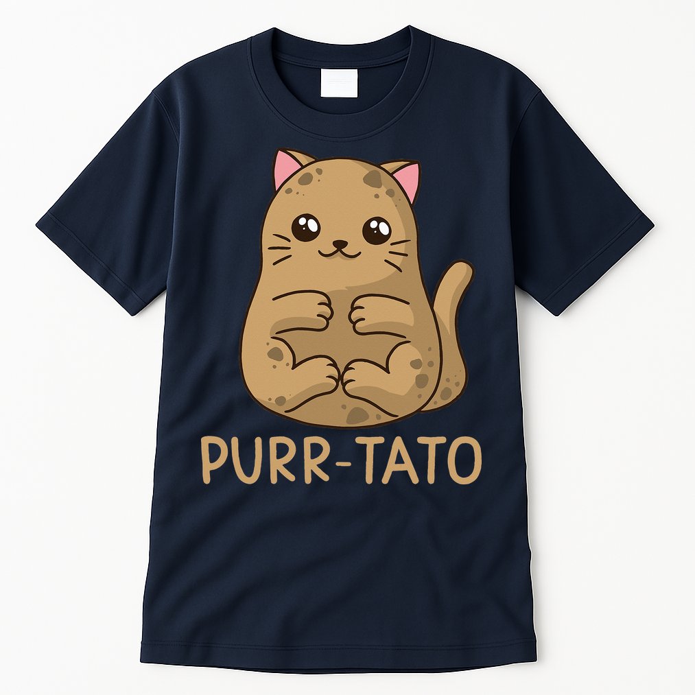 Purrtato Cat Potato Cat Lover Idaho Potatoes Tall T-Shirt
