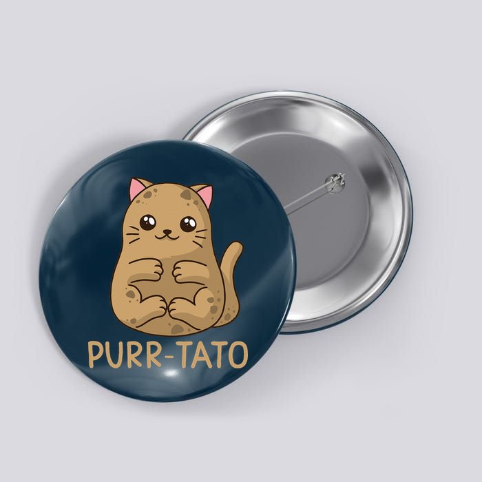 Purrtato Cat Potato Cat Lover Idaho Potatoes Button