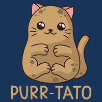 Purrtato Cat Potato Cat Lover Idaho Potatoes Drawstring Bag