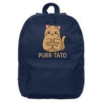 Purrtato Cat Potato Cat Lover Idaho Potatoes 16 in Basic Backpack