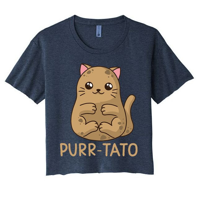 Purrtato Cat Potato Cat Lover Idaho Potatoes Crop Top