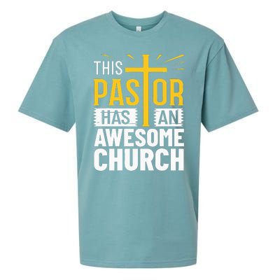 Pastor Costume Pastoring This Pastor Has An Awesome Church Sueded Cloud Jersey T-Shirt