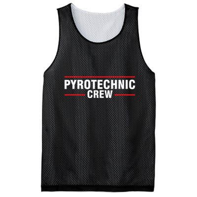 Pyrotechnic Crew Pyro Pyromaniac Fireworks Pyrotechnician Mesh Reversible Basketball Jersey Tank
