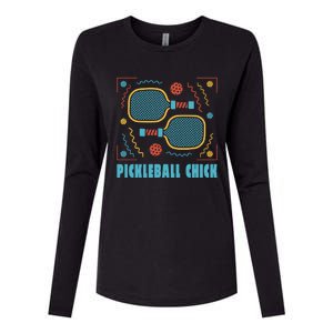 Pickleball Chick Womens Cotton Relaxed Long Sleeve T-Shirt