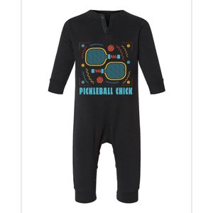 Pickleball Chick Infant Fleece One Piece