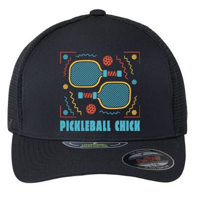 Pickleball Chick Flexfit Unipanel Trucker Cap