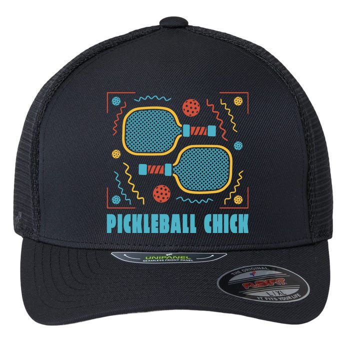 Pickleball Chick Flexfit Unipanel Trucker Cap