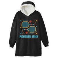 Pickleball Chick Hooded Wearable Blanket