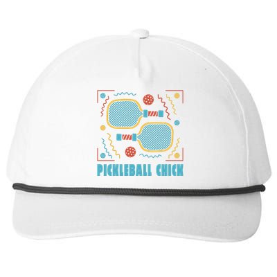 Pickleball Chick Snapback Five-Panel Rope Hat